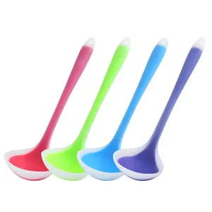 Oem Factory Custom Simple Style Food-grade Silicone Kitchen Utencil Soup Ladle As Often Tools For Cooking