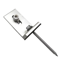 Support de montage de panneau solaire, pieds en forme de L en alliage d'aluminium pour toit métallique, supports d'angle en aluminium