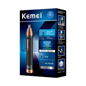 Kemei KM-728 2 en 1 <span class=keywords><strong>Tondeuse</strong></span> à poils de <span class=keywords><strong>nez</strong></span> <span class=keywords><strong>rechargeable</strong></span> pour hommes <span class=keywords><strong>Tondeuse</strong></span> pour <span class=keywords><strong>oreilles</strong></span>, visage, <span class=keywords><strong>nez</strong></span>, <span class=keywords><strong>sourcils</strong></span>, sans fil - Product Image 3