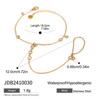 Pulsera de Dedo de Acero Inoxidable y Titanio de Alta Gama, Estilo Europeo Americano, con Circonita y Perla, Elegante y Moderna