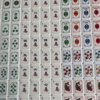 Ensemble de tuiles en acrylique de mahjong américain de style chinois à double couche, édition exclusive