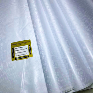 وصول جديد: قماش بازين ريتش غيني 100% قطن، نسيج جاكار مطرز للملابس النسائية النيجيرية - Product Image 1