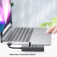 Hub Expansor USB 3.0 SYONG a RJ45 LAN con Adaptador LAN Gigabit Ethernet para MacBook/Windows 10/8.1/Surface Pro/Chromebook