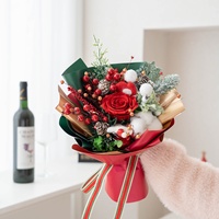 Bouquet de fleurs éternelles préservées de chaque amour avec boîte cadeau pour son décor meilleurs amis cadeau longue durée