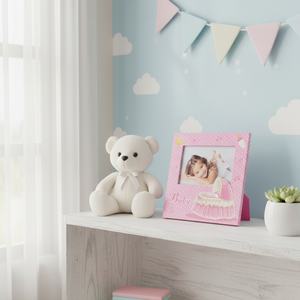 Cornice Portafoto per Bambina 90x140mm, Prodotto Decorativo per Neonati e Bambini - Product Image 3