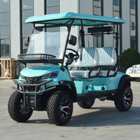 Voiturette de golf électrique Leibin à fonctionnement silencieux, 4 places, 3,5-7,5 kW, batterie au lithium 50-72 V, 30-50 km/h, autonomie de 90 km, conforme à la réglementation routière américaine