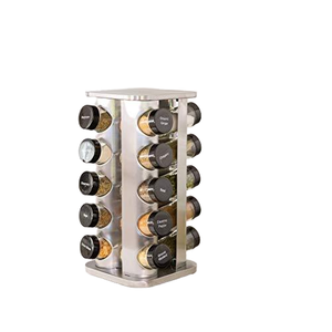 Support rotatif en acier inoxydable personnalisé, organisateur de cuisine moderne, design pliable multifonctionnel pour boîte à épices - Product Image 2
