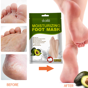 Soins des pieds <span class=keywords><strong>à</strong></span> la maison cosmétique blanchissant réparation collagène chaussettes pour les pieds spa gel chaussette hydratant gelée masque pour les pieds - Product Image 6