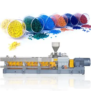 PP/PS Color Masterbatch Twin Screw Extruder Line Plastic Extruder Factory