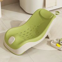 Support de bain universel pour bébé avec tapis antidérapant et accessoire de filet de bain en plastique pour baignoires nouveau-nés de 0 à 12 mois
