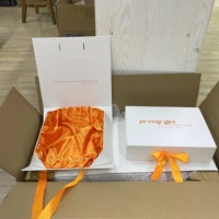 Boîte d'emballage magnétique en papier rigide pliable de luxe avec logo personnalisé