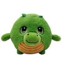 Usine de vente chaude sur mesure ronde en peluche douce oreiller en peluche dino de haute qualité