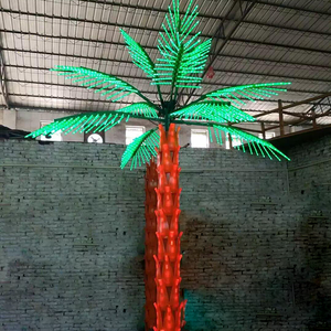 Coconut Palm Tree LED <strong>Lighted</strong> <strong>Outdoor</strong> Christmas Event Decorations Waterproof <strong>String</strong> Style Warm White Red Green Emitting Colors - Product Image 3