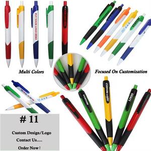Stylo à bille en plastique personnalisé avec logo esthétique minimaliste et mignon, stylo promotionnel personnalisé pour les élèves des écoles primaires américaines - Product Image 3