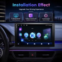 Radio Universal para Auto Android de 7 Pulgadas, 2GB 64GB, Pantalla Integrada, Bluetooth 5.0, FM AM RDS y Ecualizador de 32 Bandas para Mejora de Audio
