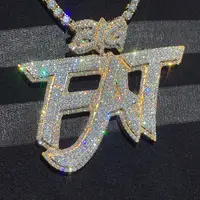 Custom Letter Pendant for Men, Hip Hop Jewelry, Iced Out