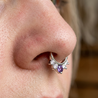Anneau de nez clicker en zircon cubique Xinfocus, design tendance, 16G, bijou de corps à la mode pour femmes et hommes