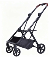 Poussette pliable légère en métal SBB 350L avec panier amovible, convient aux chiens Teddy, aux chats et aux chiots