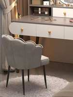 Meuble de chambre à coucher européen moderne, table de maquillage en bois avec miroir, coiffeuse