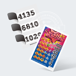 Bù đắp in kéo Tab vé <span class=keywords><strong>Scratch</strong></span>-off <span class=keywords><strong>Pin</strong></span> mã vạch Mã các tính năng thân thiện với môi bền giấy các tông bao bì in ấn - Product Image 6