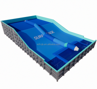 Surfstage Steel 4 Pompes Économie d'énergie Piscine de surf intérieure à double voie Machine de simulation de surf mobile Utilisation commerciale Double