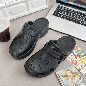 Sabots à semelles épaisses de haute qualité chaussures de jardin d'été respirantes antidérapantes pantoufles pour femmes en plein air - Product Image 5