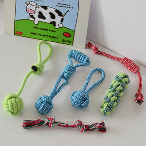 Lüks çevre dostu dayanıklı pamuk halat köpek çiğneme oyuncakları köpek oyun Pet oyuncak interaktif basit tasarım - Product Image 3