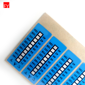 Giá tốt nhất chrome Cảm biến truyền nhiệt nước giấy độ không thể đảo ngược thay đổi nhiệt nhãn thay đổi màu sắc nhãn dán nhiệt độ - Product Image 4