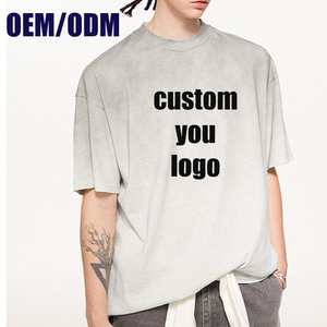 เสื้อยืดเปล่าแฟชั่นผู้ชายขายส่ง คอกลม สไตล์ลำลอง พิมพ์โลโก้ เสื้อยืดแขนสั้น เสื้อยืดสั่งทำพร้อมโลโก้ - Product Image 1
