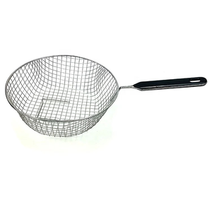 Cesta de malla metálica de acero inoxidable <span class=keywords><strong>DaS</strong></span> con asa para freír patatas fritas y <span class=keywords><strong>pasta</strong></span> - Product Image 4