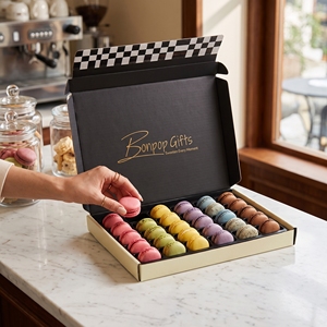 Caja de Embalaje de Alimentos Personalizada con Tira Desprendible para Repostería y Entrega de Postres - Product Image 2