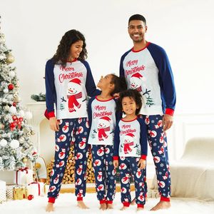 PASUXI nuevo otoño familia ropa de dormir conjunto manga larga cuello chico bebé <span class=keywords><strong>Navidad</strong></span> <span class=keywords><strong>pijamas</strong></span> cintura elástica cierre ropa de casa para <span class=keywords><strong>pareja</strong></span> - Product Image 1