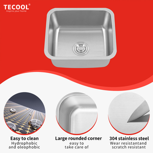 Évier de cuisine moderne à poser sous plan, <span class=keywords><strong>petit</strong></span> format, en acier inoxydable 201/304, à prix abordable - Product Image 4