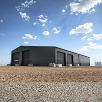Edificio de Almacenamiento Industrial de Estructura de Acero Prefabricada Grande con Puerta Enrollable para Almacenamiento Industrial y Logística