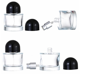 Botella de Perfume de Vidrio Transparente al por Mayor de 50 ml con Tapa de Rosca, Impresión Personalizada por Transferencia de Calor - Product Image 3