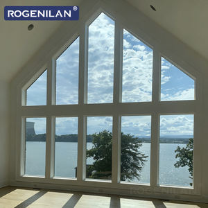 Fenêtre à battant triangulaire en aluminium à double vitrage trempé sur mesure ROGENILAN - Product Image 1