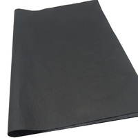 Papier de soie en coton et soie, sans acide, teinté, blanc ou noir, pour emballage cadeau