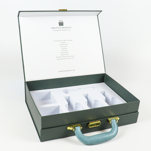 Personalized Custom Design Cardboard Paper Boxes Rigid cardbord Luxury Suitcase Gift Box Cosmetic Makeup with Eva Insert - Product Image 1
