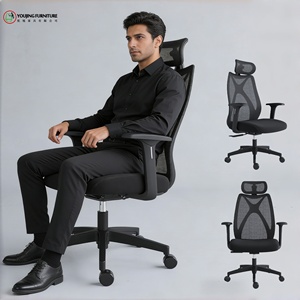<span class=keywords><strong>Chaise</strong></span> <span class=keywords><strong>de</strong></span> <span class=keywords><strong>bureau</strong></span> en maille à dossier haut avec appui-tête 2D, soutien lombaire, mécanisme à auto-<span class=keywords><strong>poids</strong></span>, mobilier <span class=keywords><strong>de</strong></span> <span class=keywords><strong>bureau</strong></span> commercial - Product Image 1