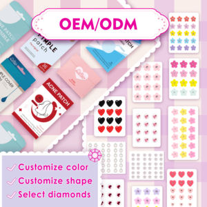 Stiker berkilau tahan air dengan Jerawat, stiker berlian modis, tambalan kristal untuk jerawat - Product Image 6