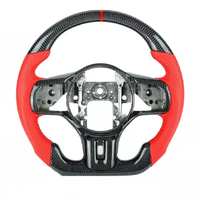 Volante Deportivo EVO X de Fondo Plano en Fibra de Carbono para Mitsubishi Lancer 2008-2015