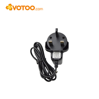 Adaptador de Corriente CA/CC de 6V 0.6A con Enchufe UK, Protección Contra Sobretensión, Sobrecorriente y Cortocircuito, Certificado CE, ETL y FCC