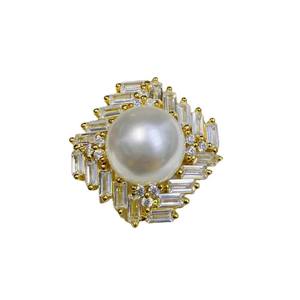 Base de Plata S925 para Joyería Femenina, Accesorio 10614DIY, Base Vacía para Cuentas Redondas de 9-12 mm, para Anillos de Perlas - Product Image 5