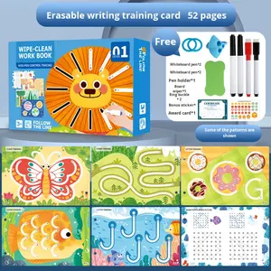 Cahier d'entraînement à <span class=keywords><strong>la</strong></span> maîtrise du stylo pour enfants, cahier de traçage, cahier d'écriture pour <span class=keywords><strong>la</strong></span> maternelle, pratique de l'écriture, éducation de <span class=keywords><strong>la</strong></span> petite enfance - Product Image 6