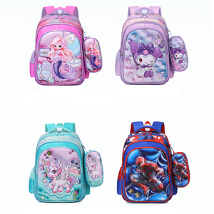 Sac à dos scolaire <span class=keywords><strong>personnalisable</strong></span> à motif de dessin animé tendance pour enfants, sacs universitaires de grande capacité, sac à dos décontracté pour étudiants, filles et garçons - Product Image 6