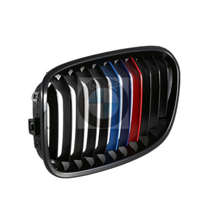 Kit de calandre BMW F20 noir brillant style M pour Série 1 118i 120i, amélioration du pare-chocs, plastique ABS - Product Image 2