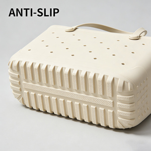 กระเป๋าหิ้วชายหาดแบบสั่งทำพิเศษสำหรับผู้หญิง สำหรับกิจกรรมกลางแจ้ง ทำจากยางซิลิโคน EVA นุ่ม ทนทาน กันน้ำ พร้อมช่องโฟม - Product Image 4