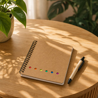Lot de cahiers spirales inspirants 70 pages, cahier portable avec stylo pour cadeau d'appréciation des employés, école, usine