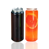 Bouteilles de boisson en plastique PET transparentes personnalisées avec logo, canettes de soda et bouteilles de jus 330ml 500ml