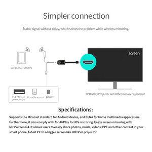 Mirascreen G9 Plus 2.4 Gam 5 Gam 4K Không Dây HDMI Android Tv Stick Miracast Airplay Receiver <span class=keywords><strong>Wifi</strong></span> Dongle Gương Màn Hình Streamer <span class=keywords><strong>Cast</strong></span> - Product Image 4